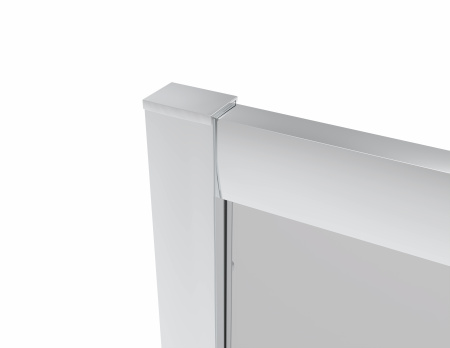 Уголок душевой 90х90х190 см Vento Tivoli, полукруглый, без поддона, профиль хром - КонтурТерм