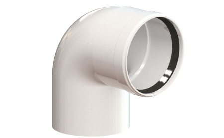 Колено дымоходное УТДК 90˚ 80 мм - КонтурТерм