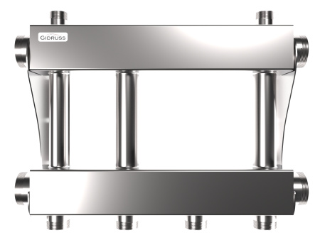 Коллектор модульный Gidruss MKSS-250-2x32 нерж - КонтурТерм