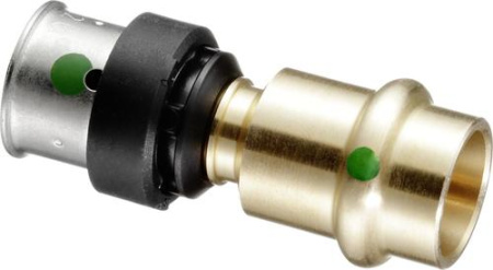 Соединитель-пресс комбинированный Viega  Smart-Press 16х12 бронза - КонтурТерм