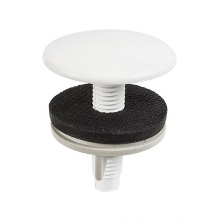 Заглушка для раковины d50, белый, пластик - КонтурТерм