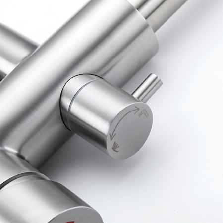 Смеситель для ванны напольный Gappo G99-20, сатин - КонтурТерм