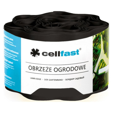 Бордюр садовый 15см х 9м черный Cell-fast