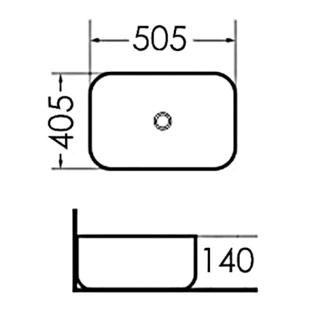 Раковина накладная 51х41х14 см Grossman GR-3020, цвет белый - КонтурТерм
