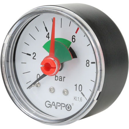Манометр GAPPO 53 мм 0-10 бар 1/4" аксиальный - КонтурТерм