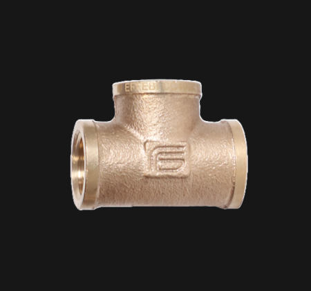 Тройник бронзовый редукционный EFFEBI  1" x 1/2" х 1" - КонтурТерм