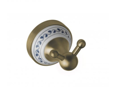 Крючок для полотенца Bemeta KERA, цвет бронза, двойной - КонтурТерм