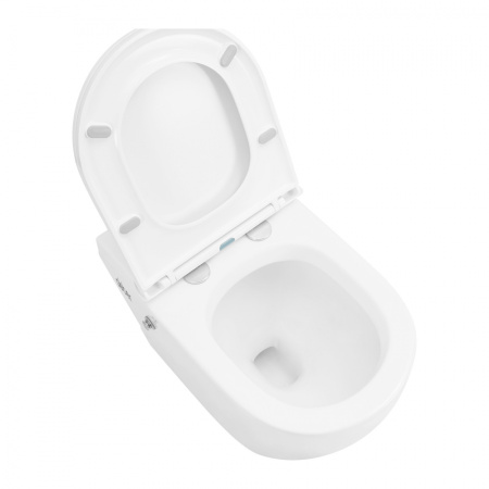 Унитаз приставной импульсный ABBER Bequem AC1115P, с сиденьем Soft Close - КонтурТерм