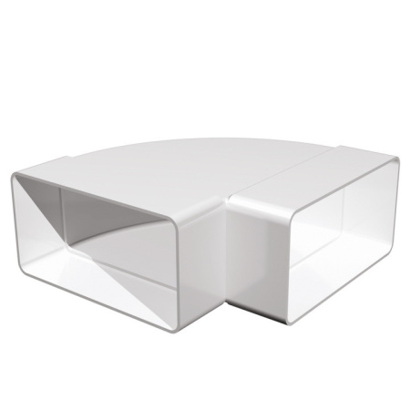 Колено горизонтальное пластиковое для прямоуг. возд. 110х55-90 ERA - КонтурТерм