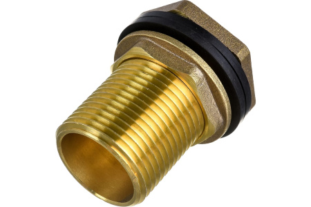 Штуцер врезной в бак 1/2”, латунный, MVI - КонтурТерм