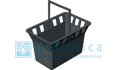 Корзина для дождеприемника 30.30 - пластиковая Gidrolica Point - КонтурТерм