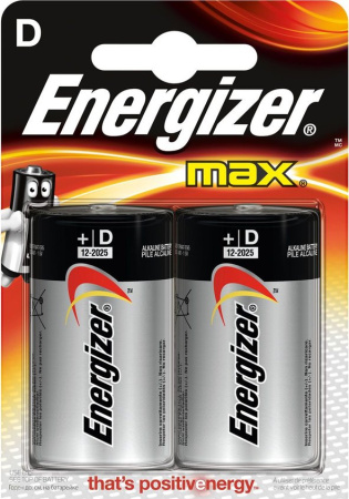 Элемент питания D MAX LR20 FSB2, 2 шт/уп Energizer - КонтурТерм