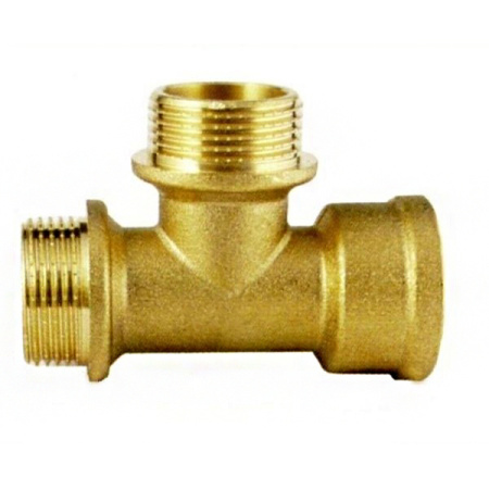 Тройник латунный Gappo 1/2" РВ-РН-РН - КонтурТерм