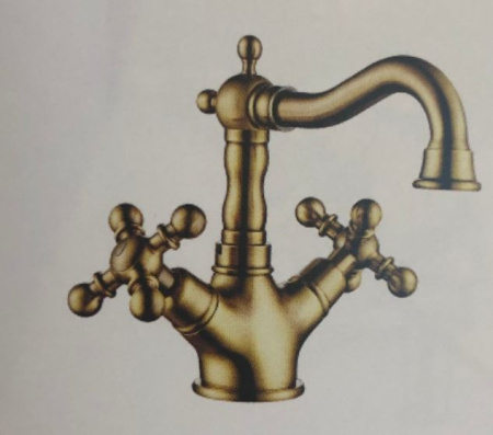 Смеситель для раковины Gappo G1389-4, бронза - КонтурТерм