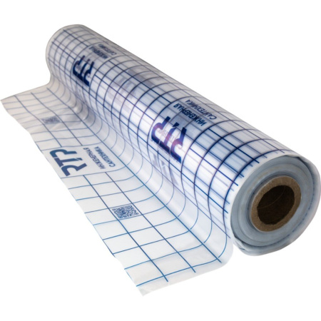 Плёнка для теплого пола с разметкой 1,05м х 0,15мм х 200м, прозрачная, (ПРОДАЖА КРАТНО 50м) RTP - КонтурТерм